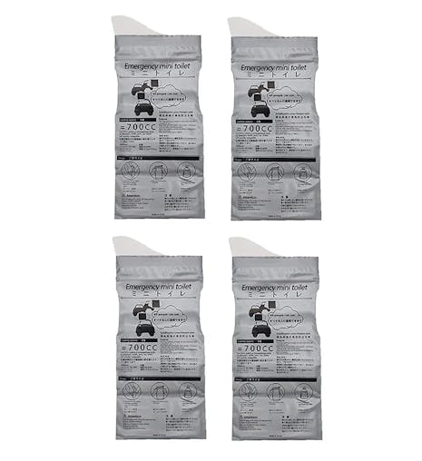 NNEOBA 4PCS Outdoor Emergency Urine Bag