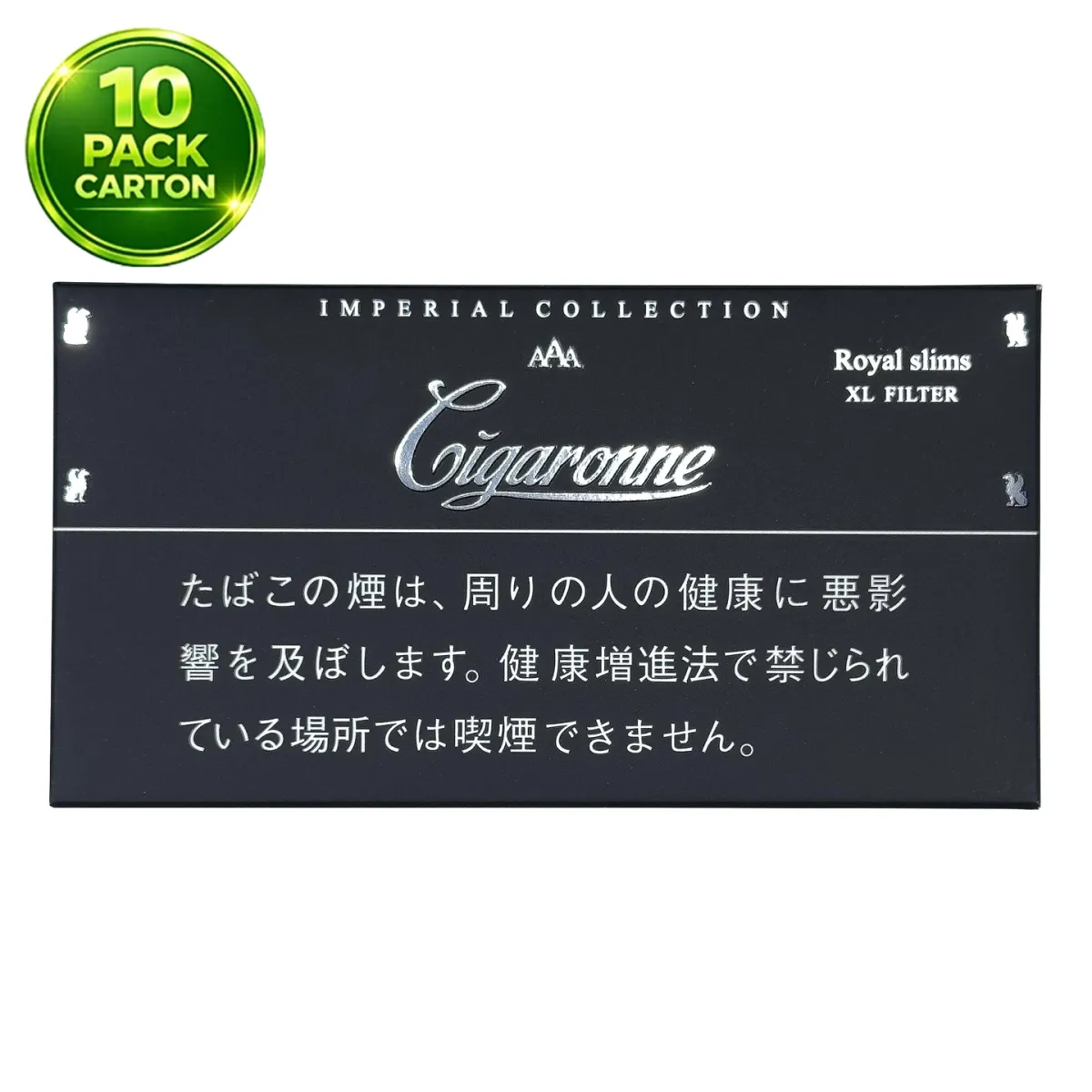 Cigaronne Imperial Collection Royal Slims XL Filter x 10 Packs /1 Carton
