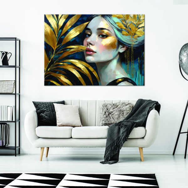 Feeby Obraz na płótnie, Kobieta Botanika Glamour 60x40