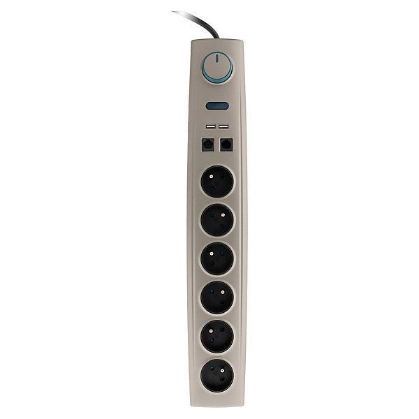 Multiprise parafoudre 6 x16A   USB Otio