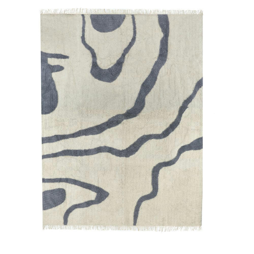 SUAVE - Tapis avec formes organiques écru ecru 240x180 cm