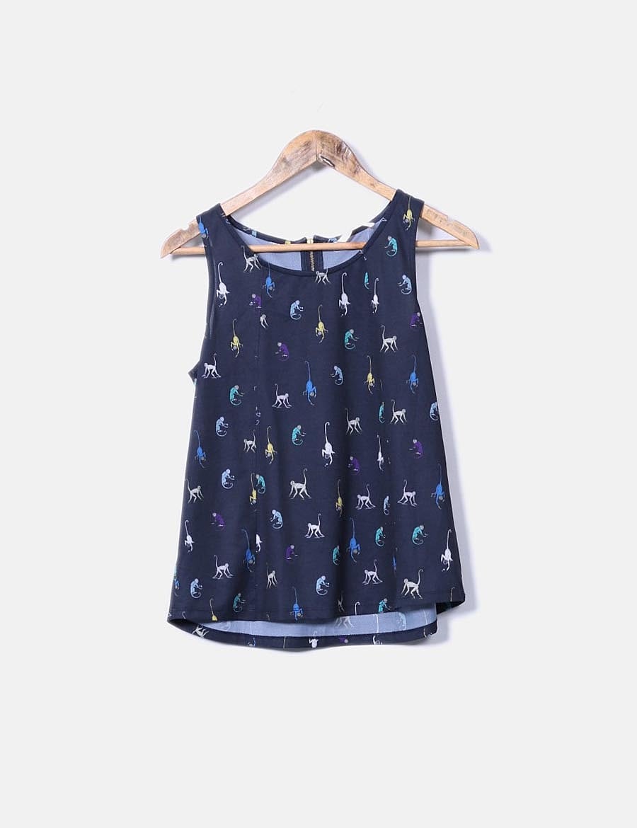 Camaïeu Blue printed blouse