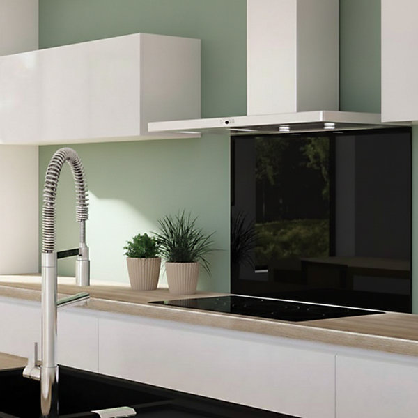 Hotte cuisine Silverline murale OPALE inox 90 cm