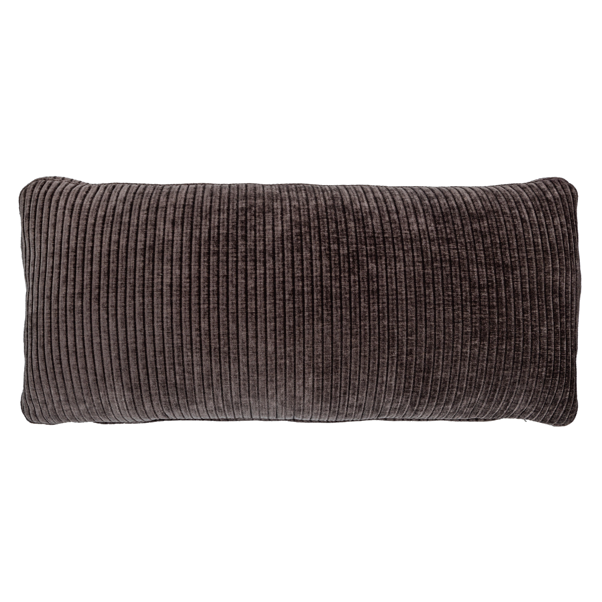 WOOOD kussen Mojo - Geweven Ribstof - Bruin - 30x70x10