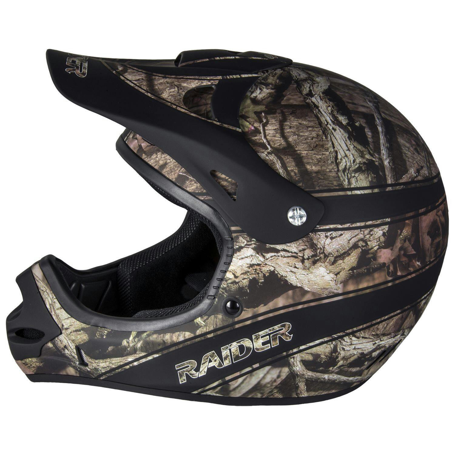 Raider Ambush Adult MX Helmet, Mossy Oak, Assorted Sizes