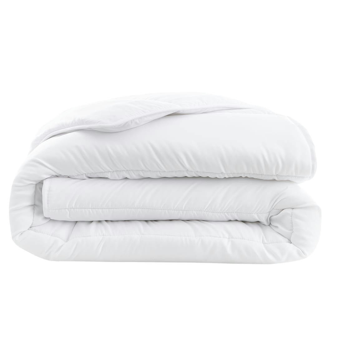 DOUCE - Couette tempérée 220 x 240 cm polyester blanc