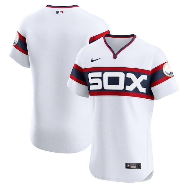 Chicago White Sox Nike Alternate Vapor Premier Elite Patch Jersey - White/Black