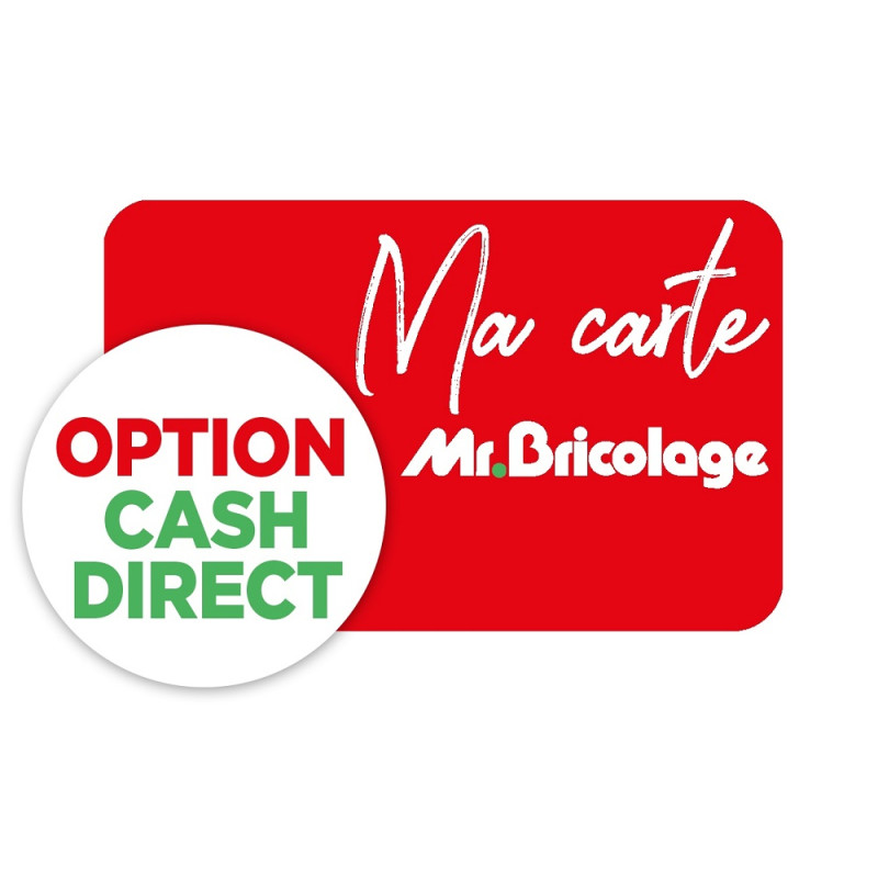 Carte Mr.Bricolage option Cash direct -10%