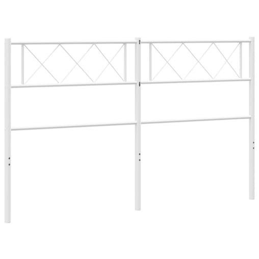 NNEVL Metal Headboard White 152 cm
