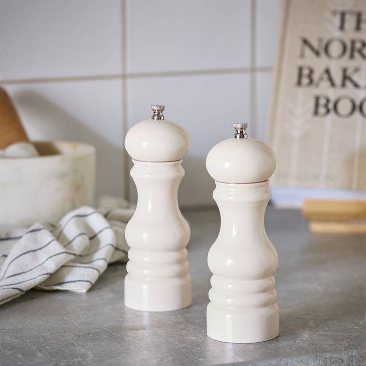 Habitat Salt and Pepper Mill Set - Cream