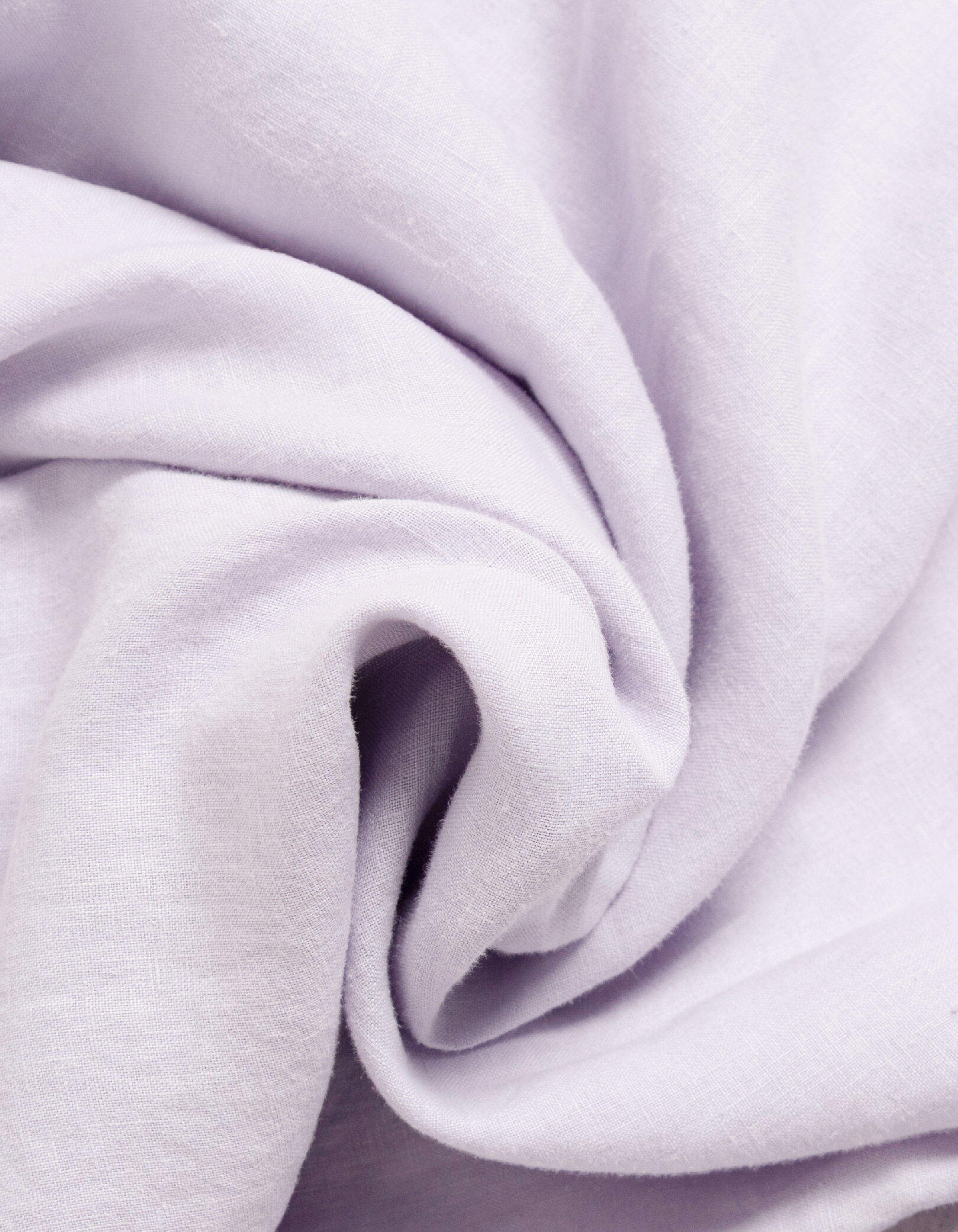 Chemise slim lilas 100% lin Homme