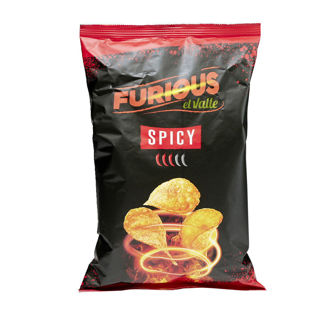 Chips El Valle Furious saveur pomme de terre épicée 120g