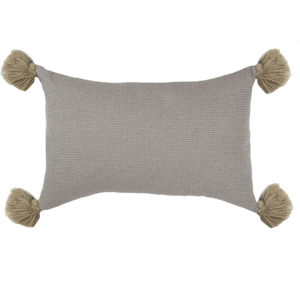 STOCKHOLM - Housse de coussin coton  50x30 taupe