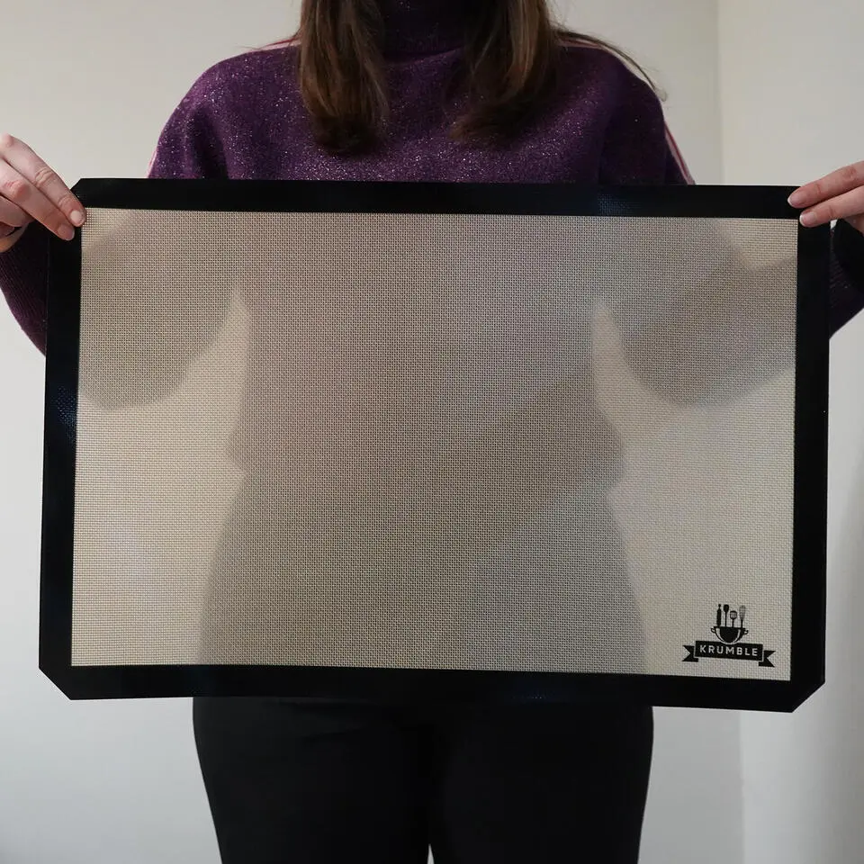 Krumble Siliconen bakmat - Silicoon - Glasvezel - Zwart - 40x60 cm