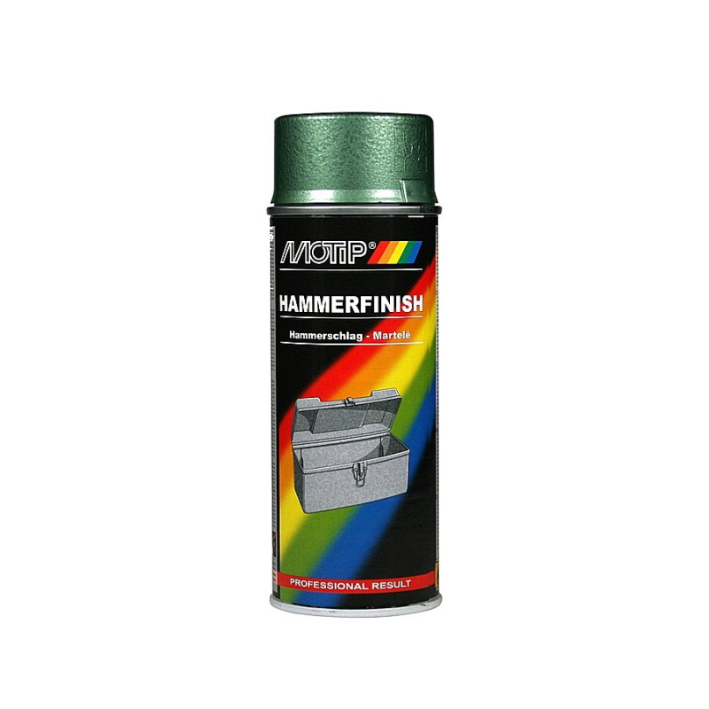 Peinture effet martelé verte 0,4 L MOTIP