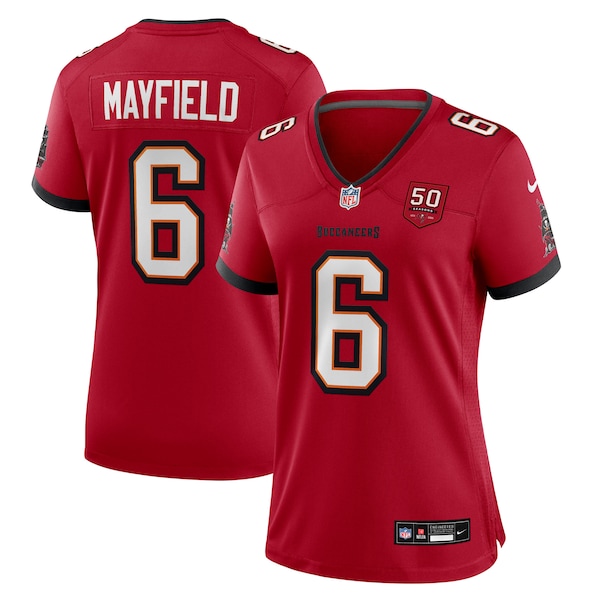 Baker Mayfield Tampa Bay Buccaneers Nike Women's 50th Season Team Game Jersey - Red/White