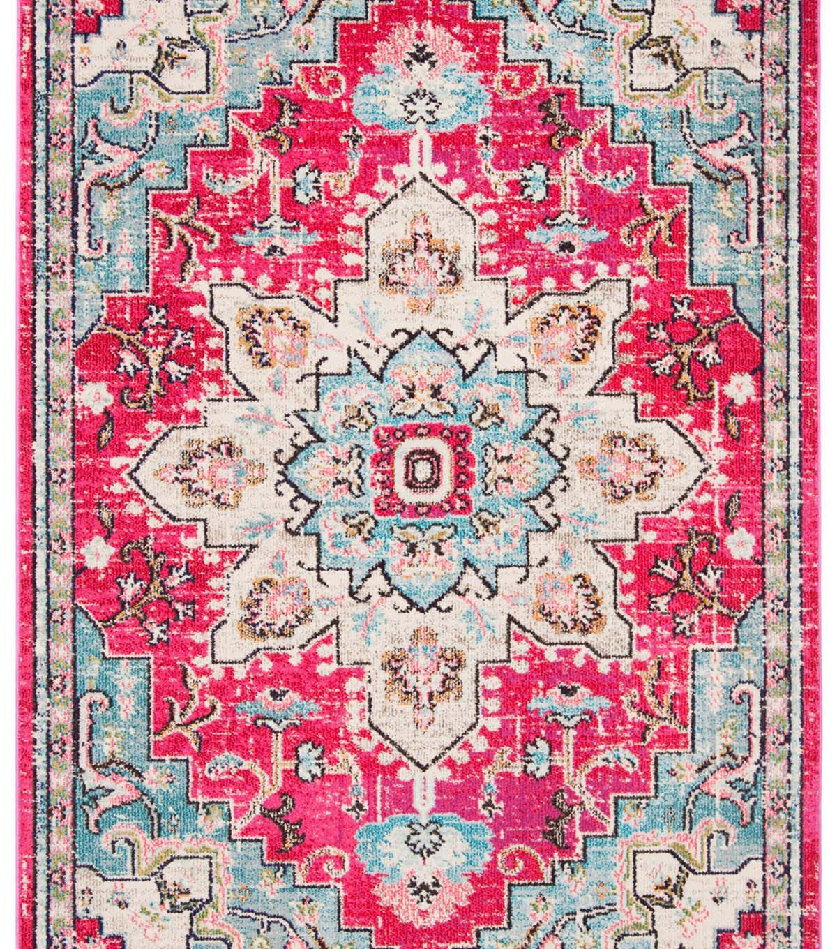 Safavieh Madison 473 Fuchsia / Blue 3' X 5' Sm. Rectangle