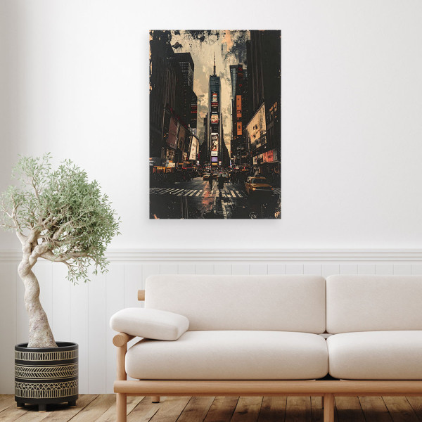 Obraz do salonu sypialni biura hotelu, Nowy Jork Times Square 20x30