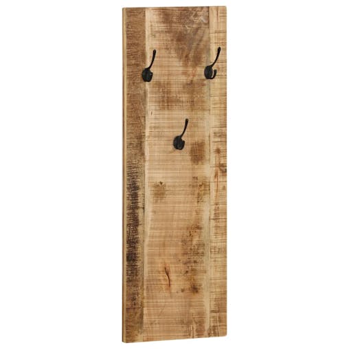 NNEVL Wall-mounted Coat Racks 2 pcs Solid Mango Wood 36x110x3 cm