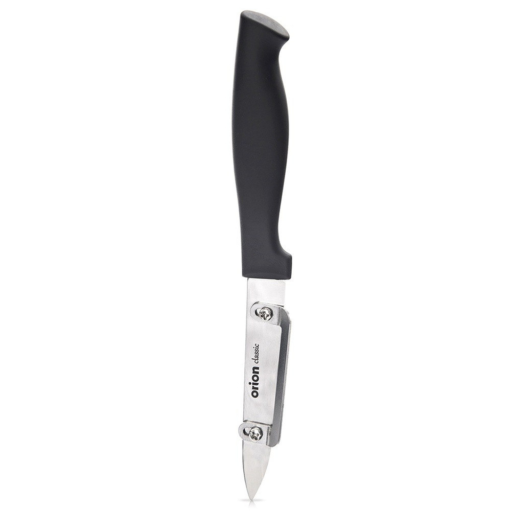 Nóż do obierania obierak do warzyw i owoców pionowy stalowy 19 cm