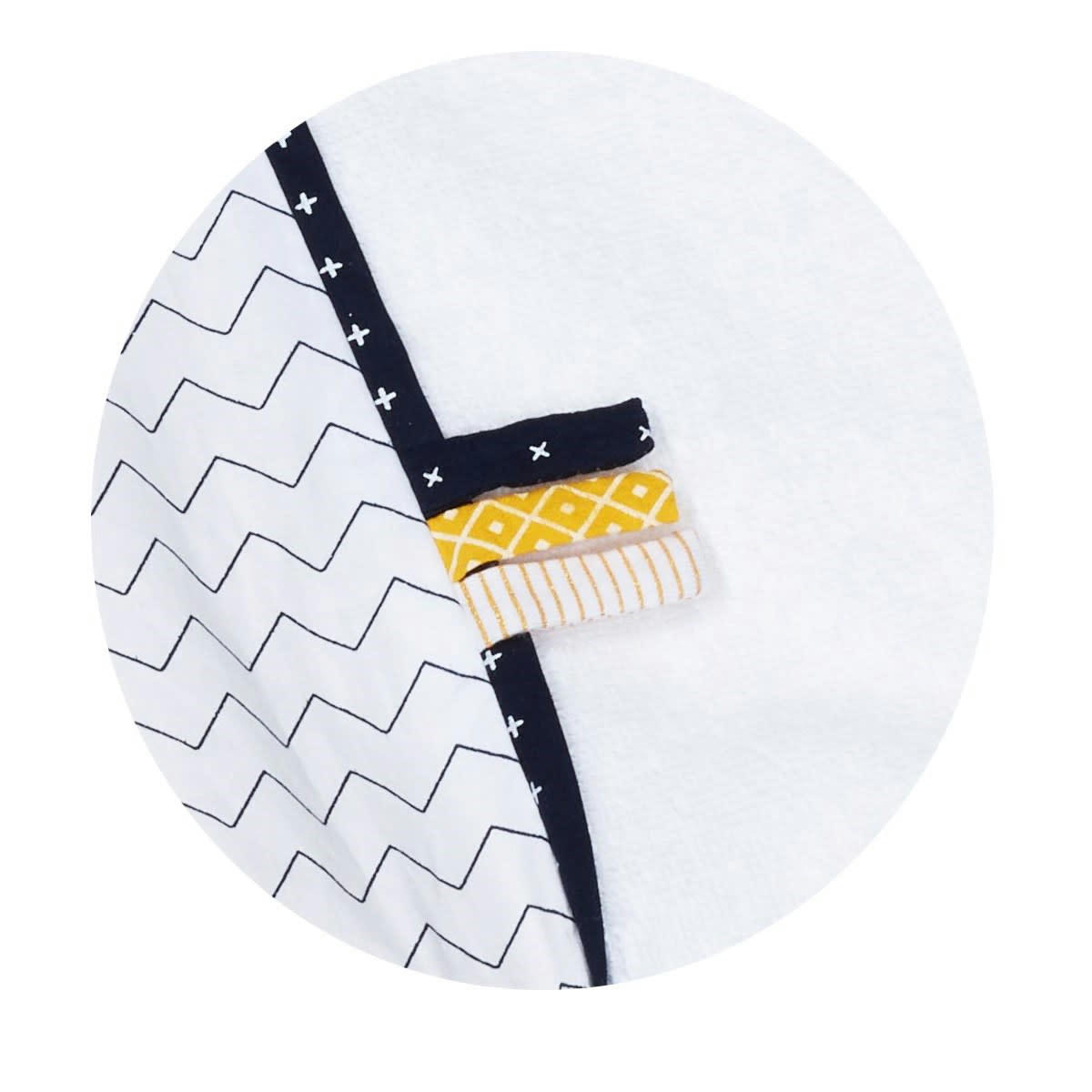 HELLO - Matelas à langer 6x69x53cm en coton blanc