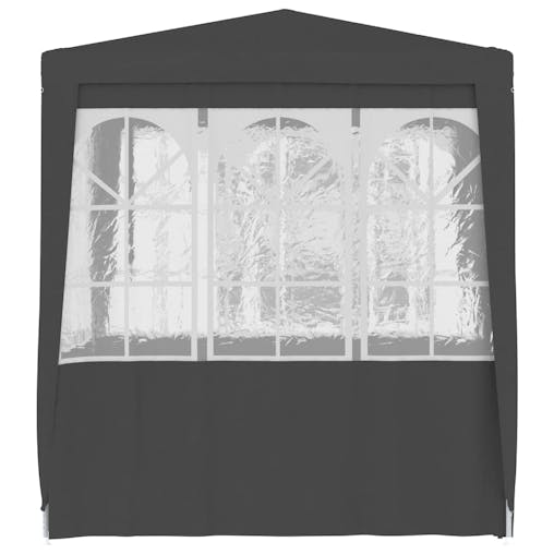 NNEVL Professional Party Tent with Side Walls 2.5x2.5 m Anthracite 90 g/m&sup2;