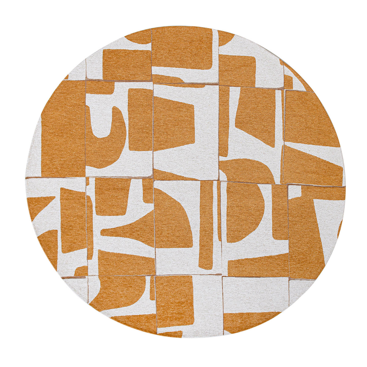 Ecorugs vloerkleed Curry - geel - 140x140cm