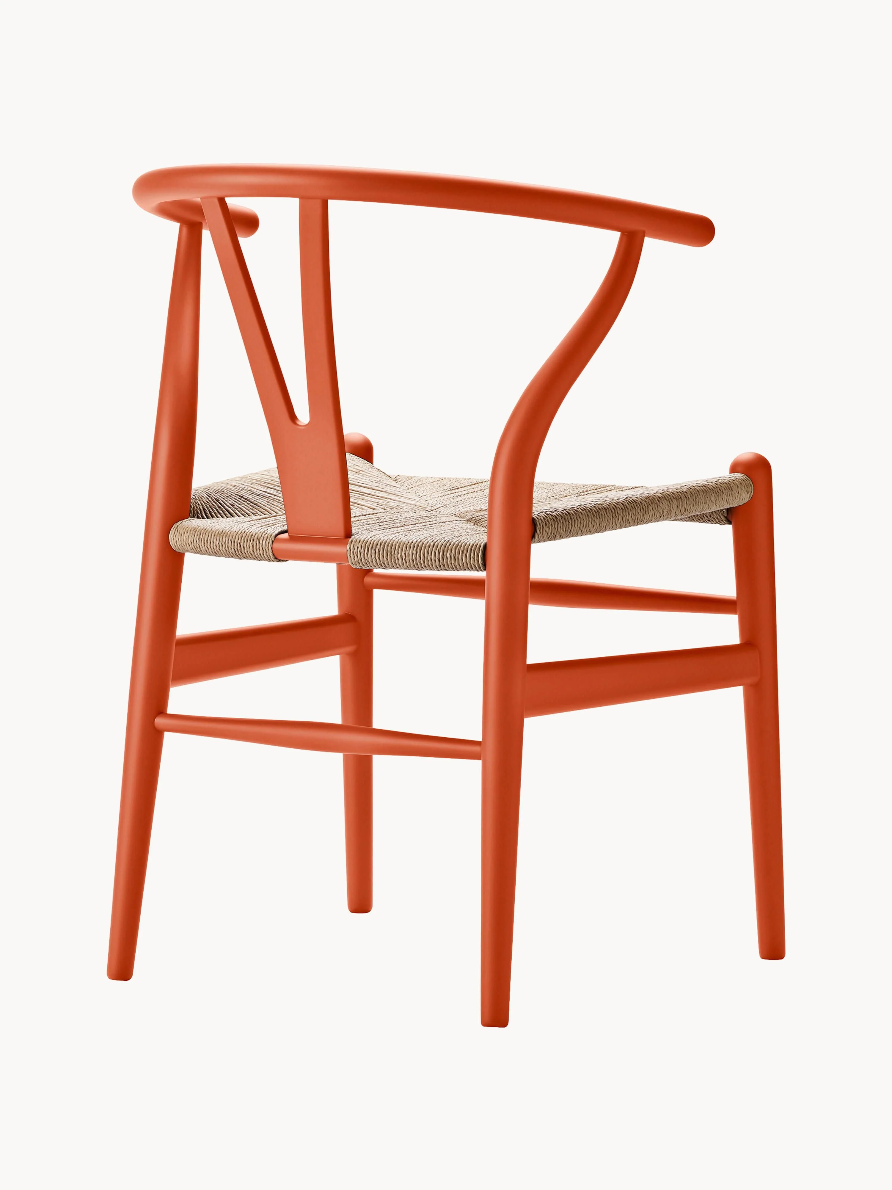 Holzstuhl CH24 Wishbone mit handgeflochtener Sitzfläche