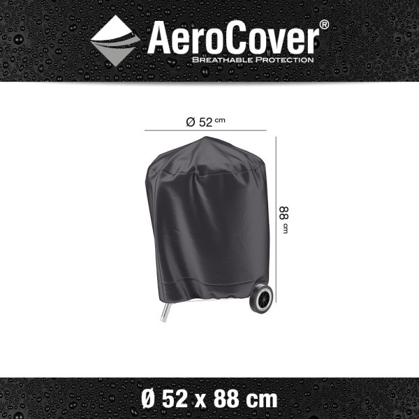 Pokrowiec na grill węglowy7870 Ø47x88 AeroCover szary