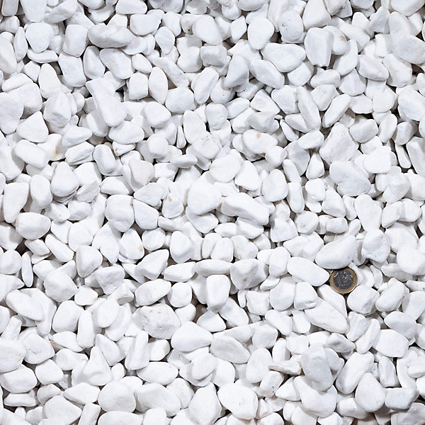 Galet Blanc Pur 16-25 mm - Lot de 45 sacs de 20 kg (13,5 m²) - RO'MA NATURE