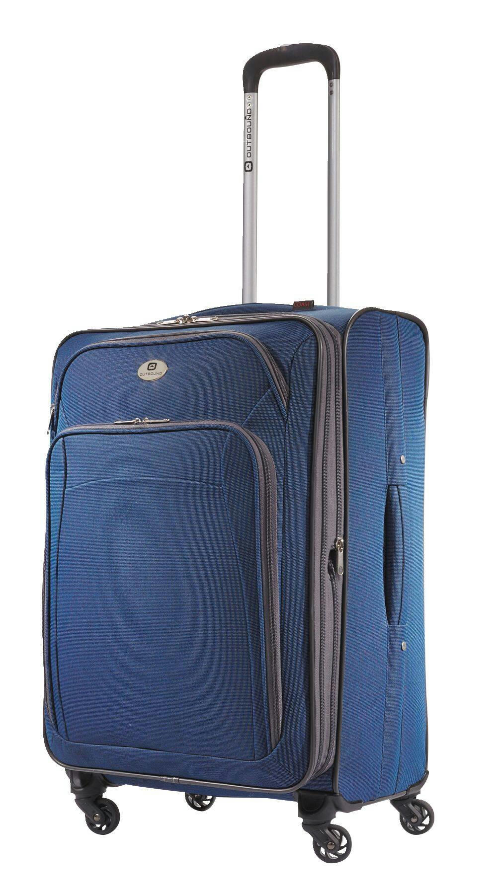 Outbound Coast Expandable Softside Spinner Wheel Travel Luggage Suitcase w/ Wet Pocket, 24-in