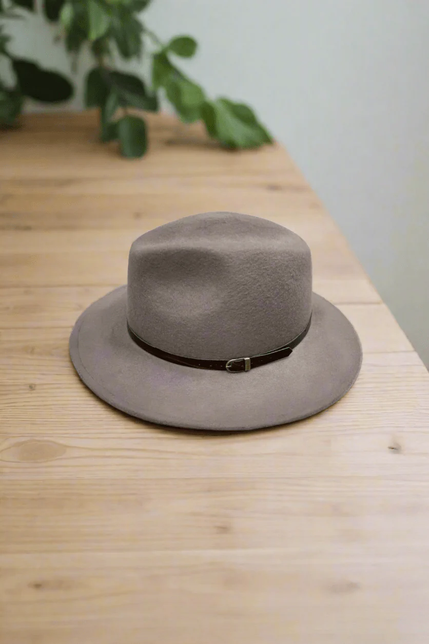 Fedora Hat in Taupe