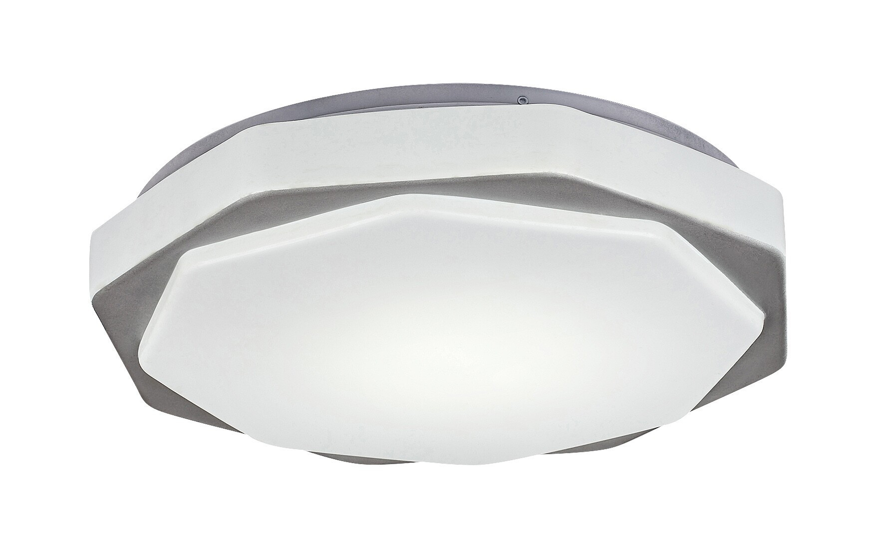 Plafon Dettora z pilotem okrągły szary LED 1x18W 37cm 1150lm IP20 Rabalux