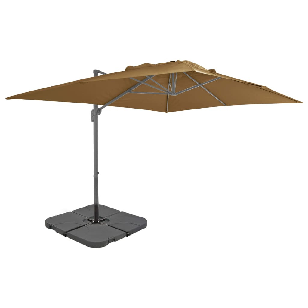 Parasol ogrodowy Taupe 3 x 4 m vidaXL
