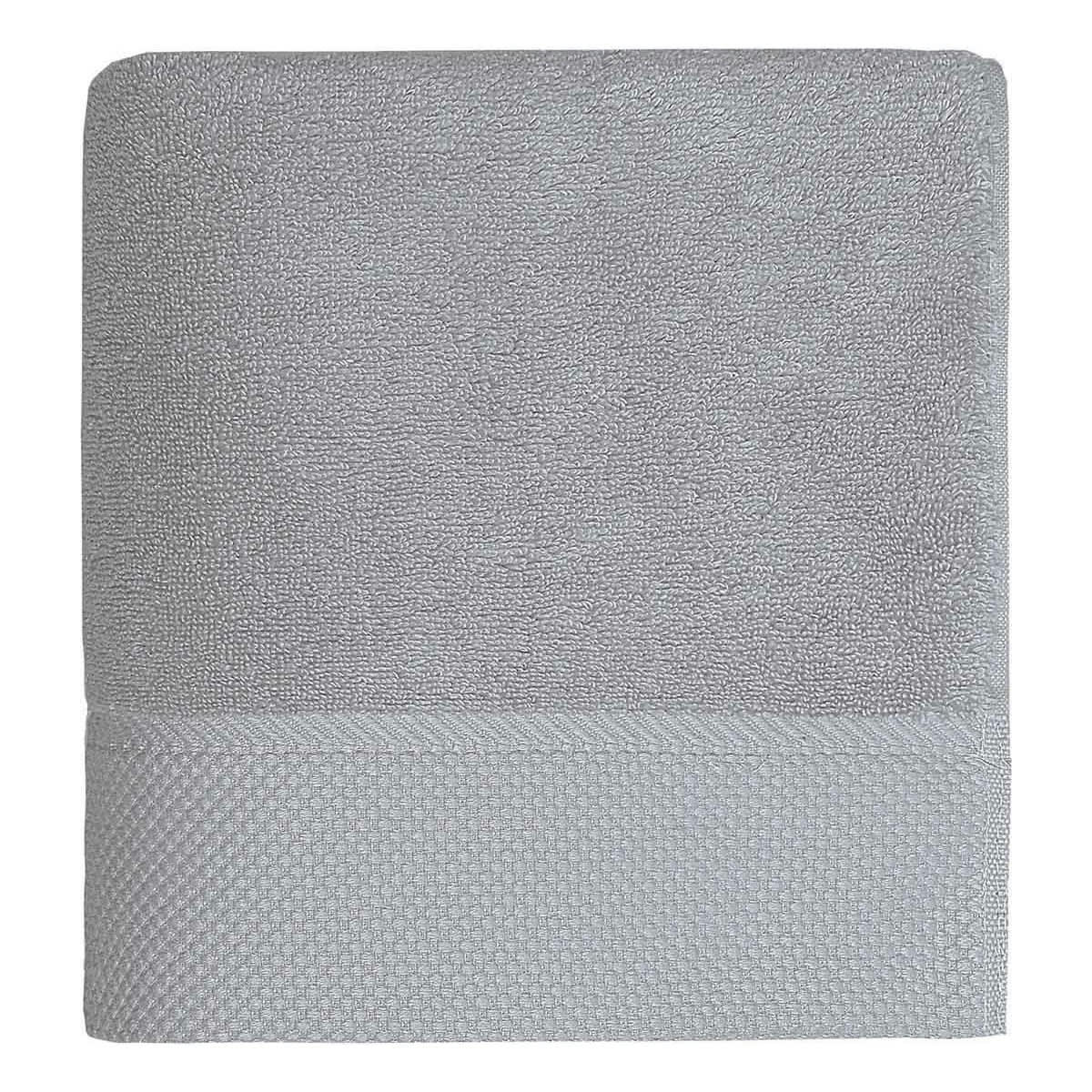 SENSOFT - Maxi drap de bain  zéro twist 560gr/m²  gris perle 100x150 cm