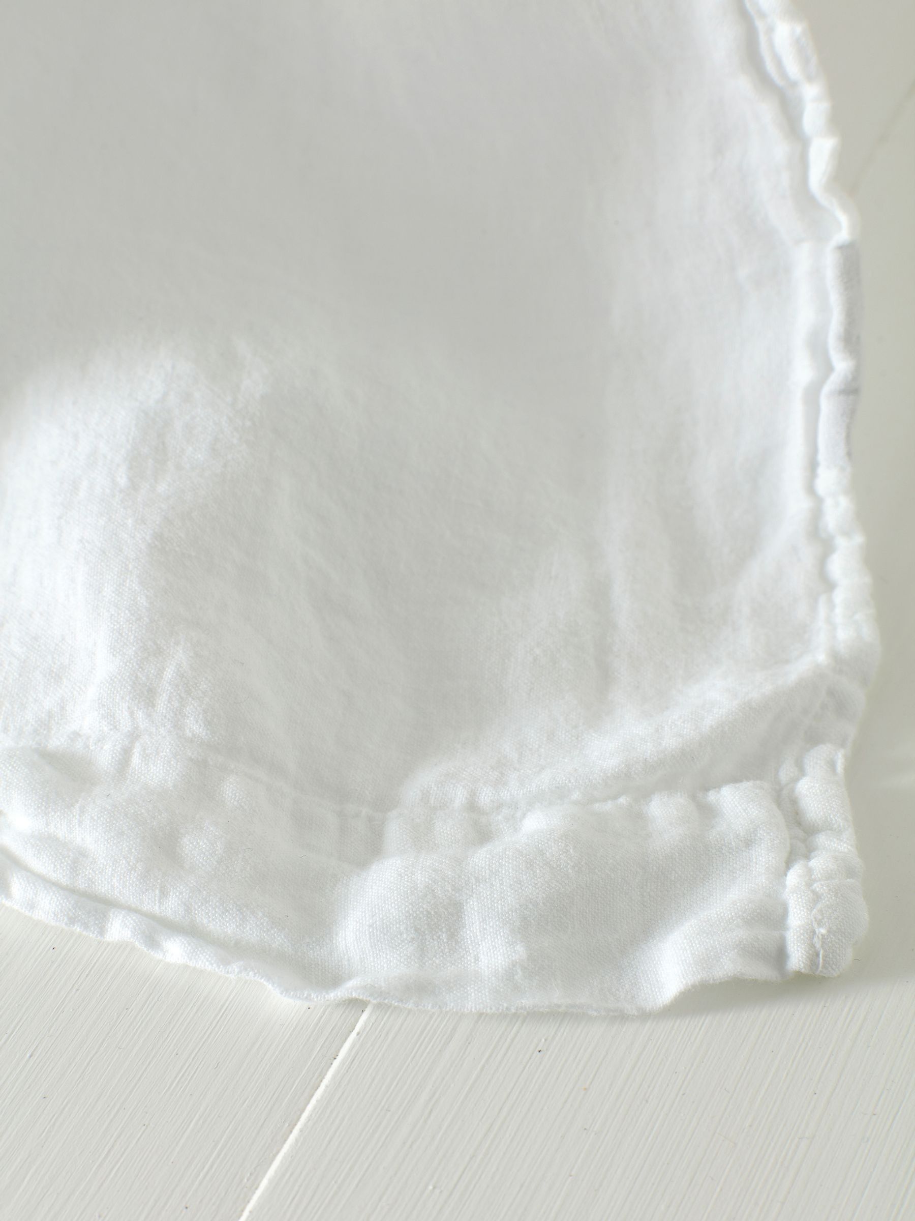 Secret Linen Store White 100% Linen Loop Top Slot Header Single Curtain