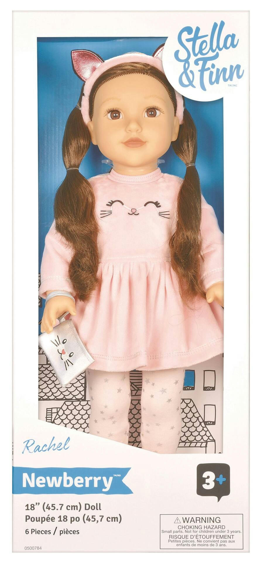 Stella & Finn Newberry Deluxe Doll, Rachel, 18-in Toy Figure for Kids, Ages 3+