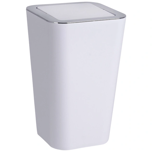 Kosmetikeimer, 6 l, weiß|silberfarben