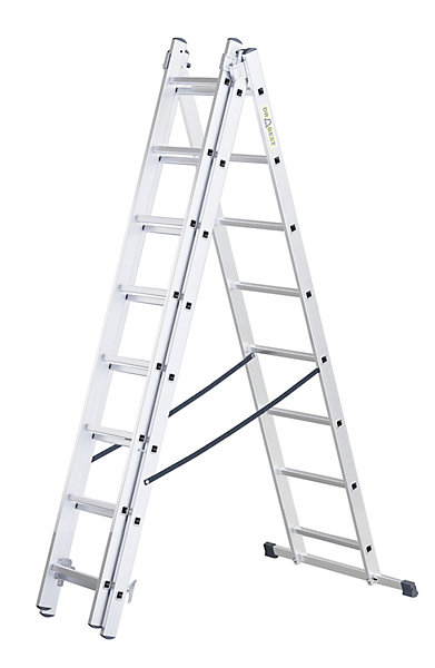 échelle multifonction en aluminium DRABEST HOME 3x8 marches, capacité 150 kg, 1 pièce.