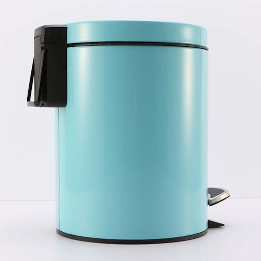 SOGA 4X Stainless Steel Pedal Bin Blue 7L