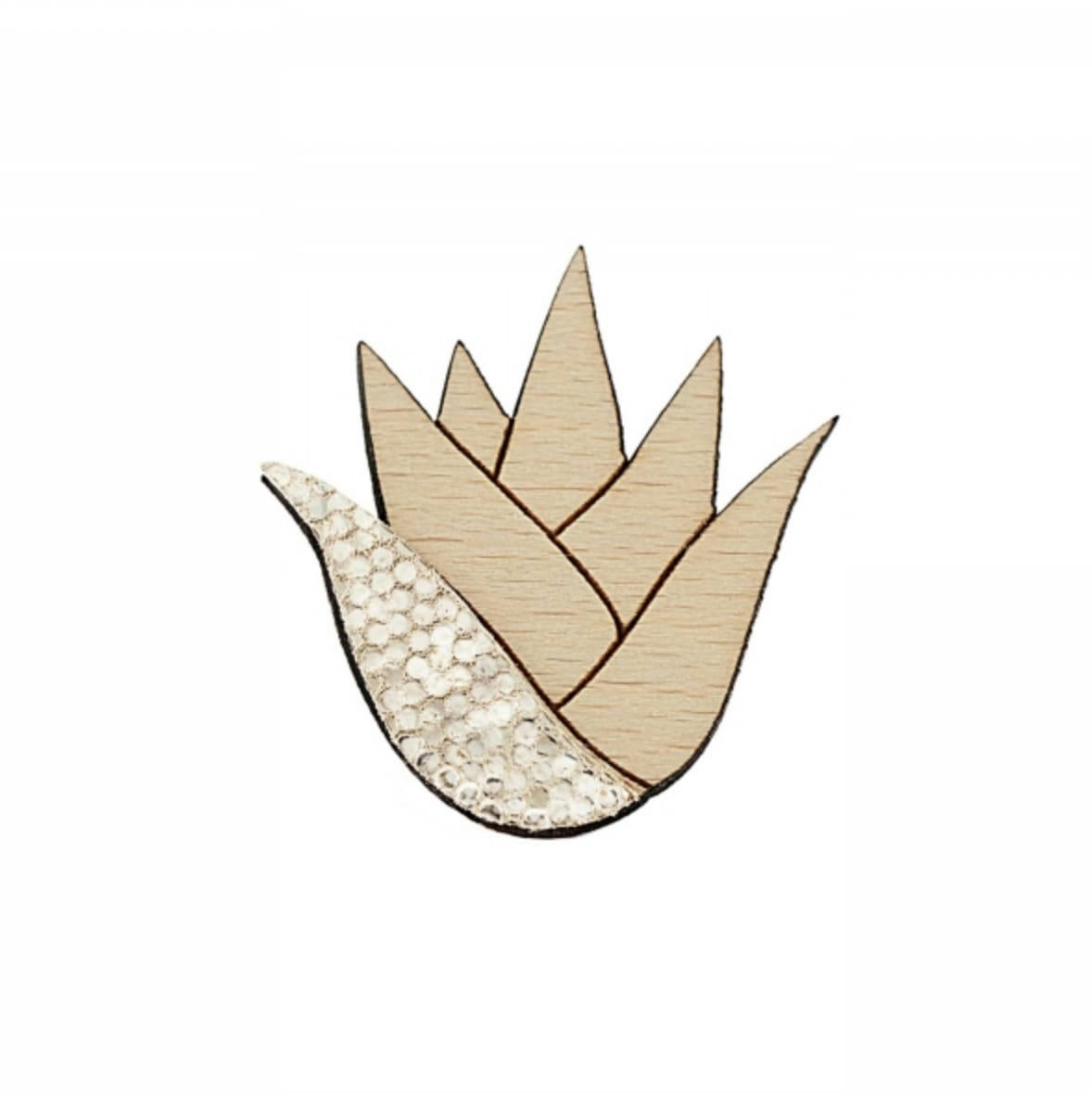 - Broche Aloé Or