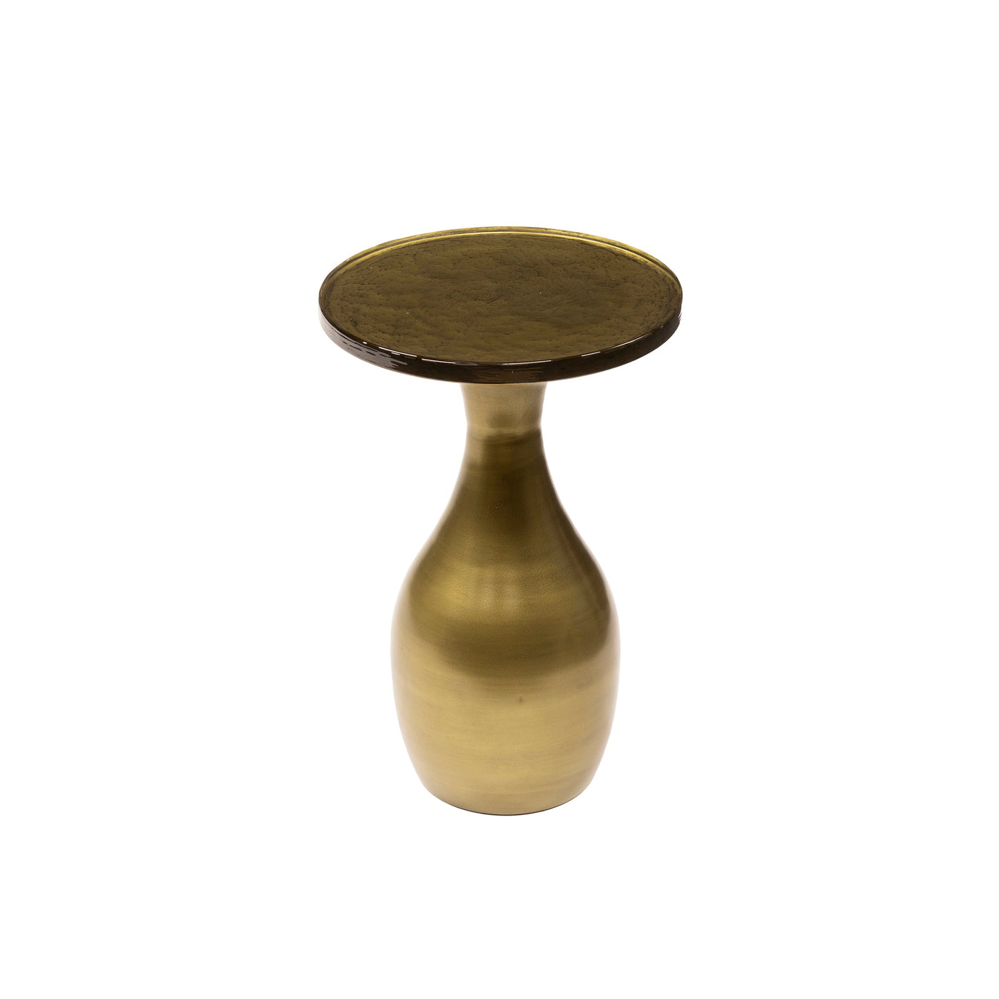 Giga Meubel Bijzettafel Eclipse - Goud Metaal/Glas - 30x30x45cm