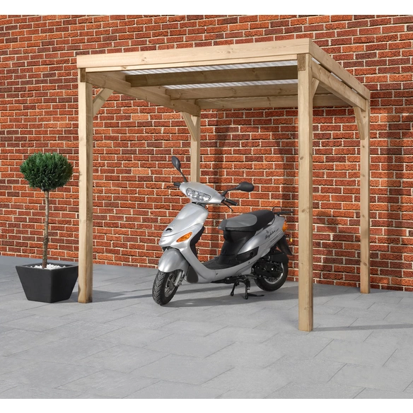 Allzweckunterstand, BxLxH: 199 x 199 x 230 cm, Dach: Polyvinylchlorid (PVC)