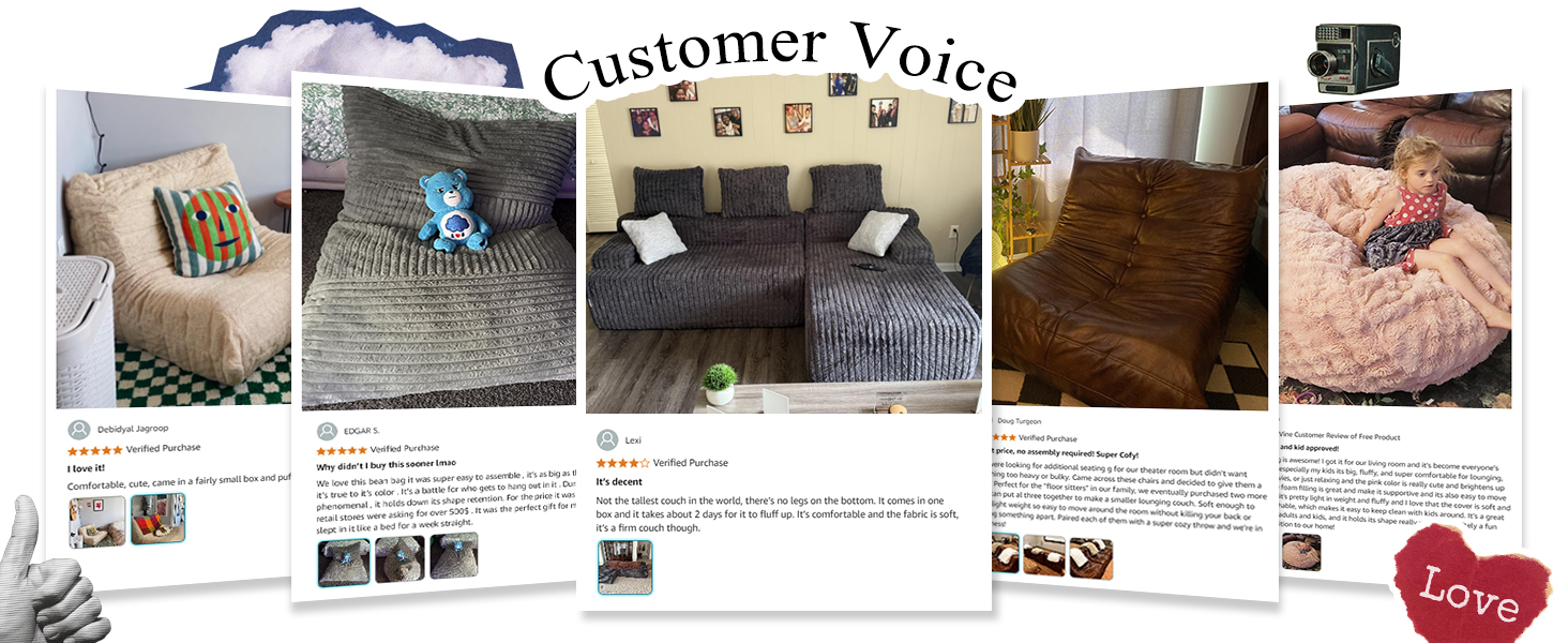 Hobestluk bean bag chair