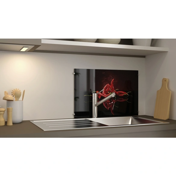 Glasboard »Hot Chili«, mehrfarbig, Glas
