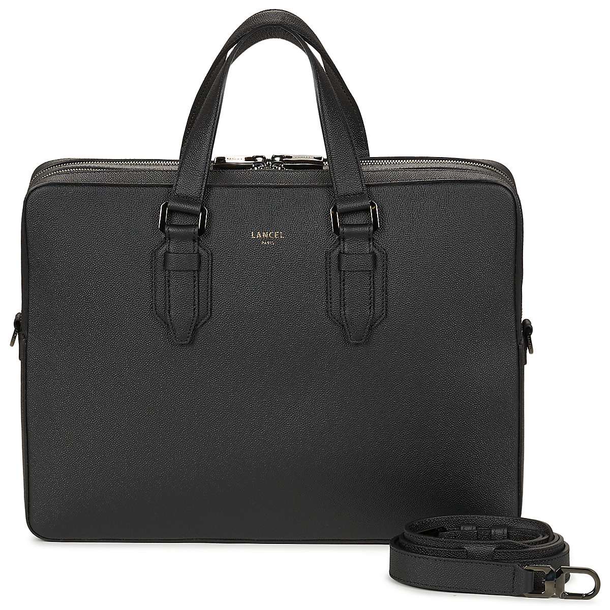 Lancel - CHARLIE DE LANCEL - DOUBLE ZIP - Black