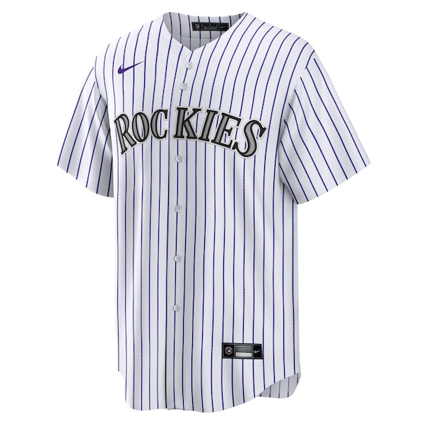 Colorado Rockies Nike #1 Groom Home Replica Jersey - White