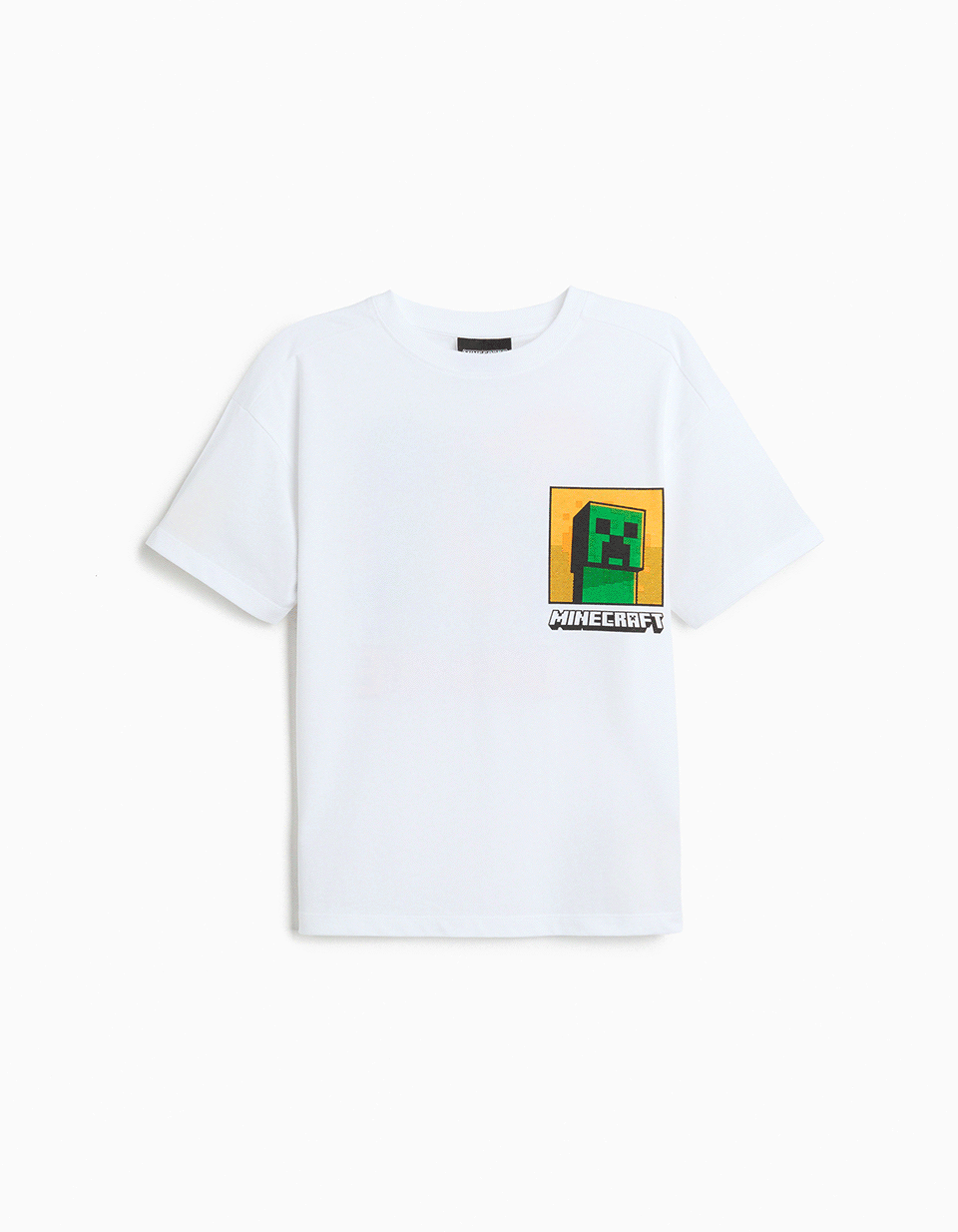 T-shirt 'Minecraft', Menino, Branco
