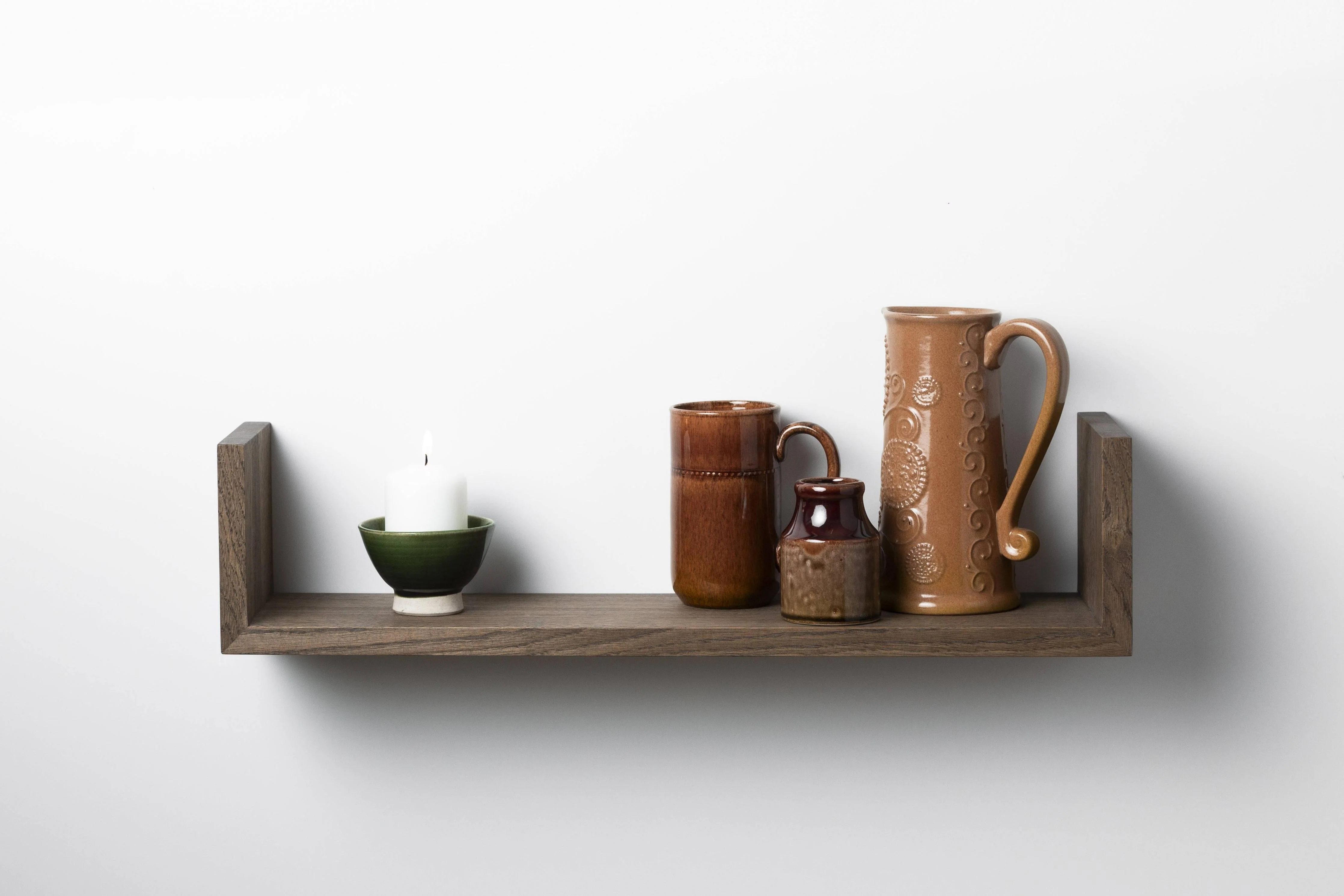 Wandplank Bend eikenhout