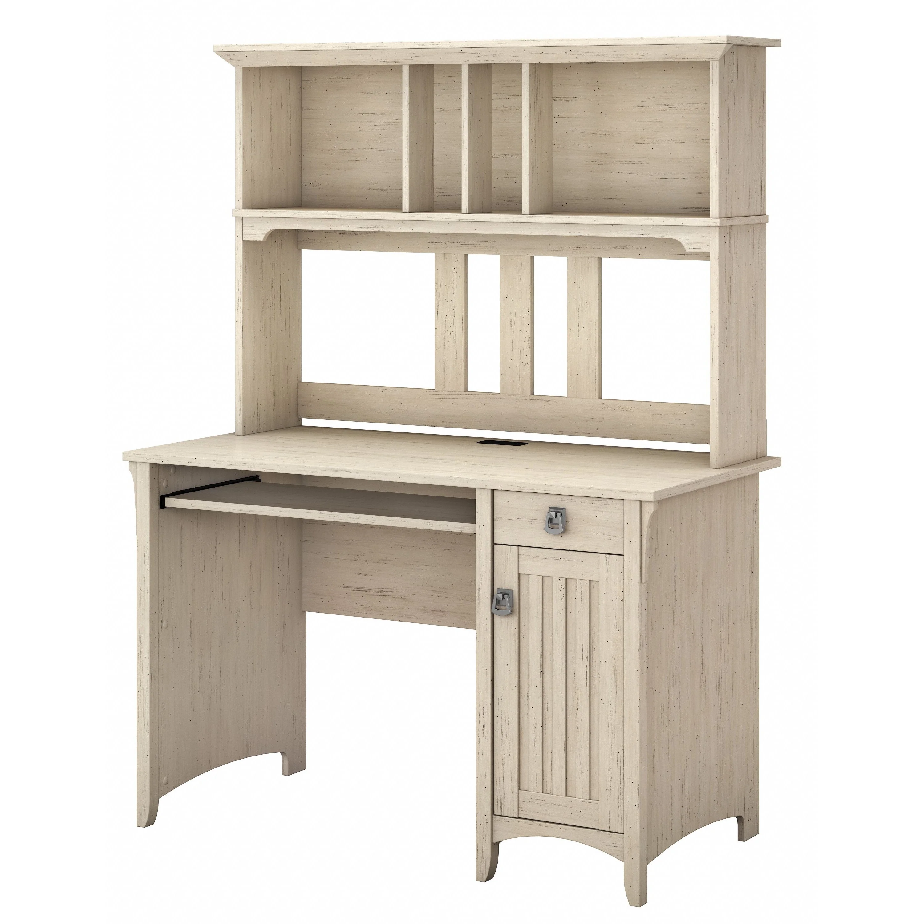Bush Furniture Salinas Small Computer Desk with Storage Hutch